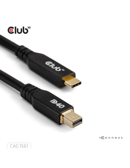CABLE USB-C TO MINI DP 1.2M/M/M CAC-1561 CLUB3D