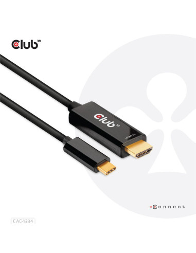 CABLE HDMI TO USB-C 1.8M/M/M CAC-1334 CLUB3D