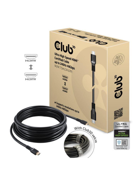 CABLE HDMI 7.5M/M/M CAC-1378 CLUB3D