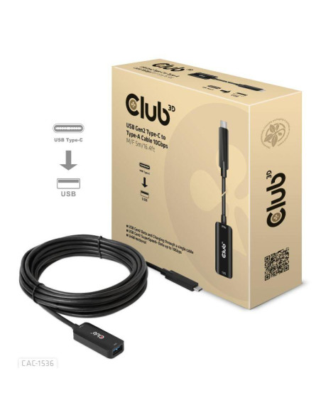 CABLE USB-C TO USB 5M/M/F CAC-1536 CLUB3D