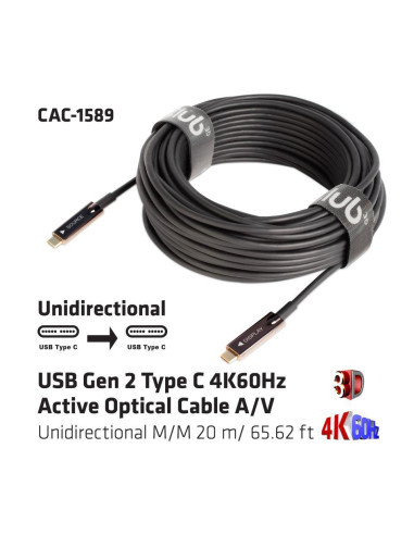 CABLE USB-C 20M/M/M CAC-1589 CLUB3D