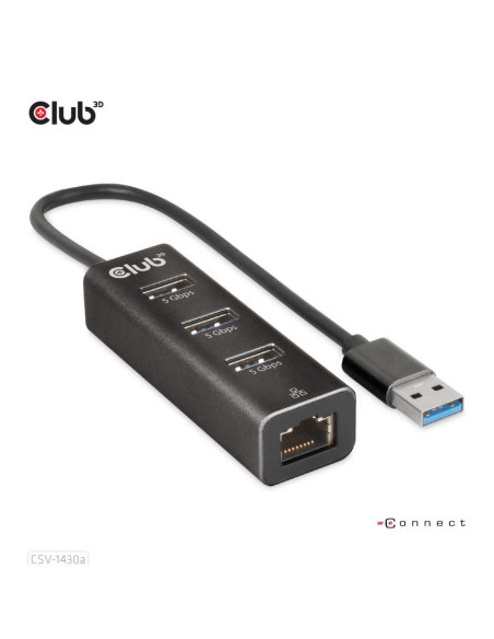 I/O HUB USB3.2 3PORT/CSV-1430A CLUB3D