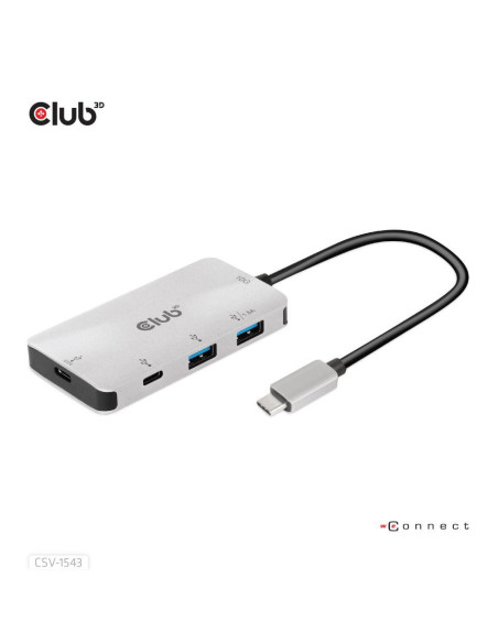 I/O HUB USB-C PD CHARGING/CSV-1543 CLUB3D