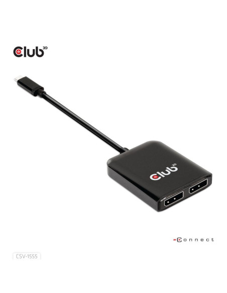I/O HUB USB-C TO DP DUAL/CSV-1555 CLUB3D