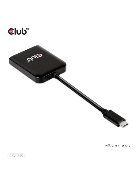 I/O HUB USB-C TO DP DUAL/CSV-1555 CLUB3D
