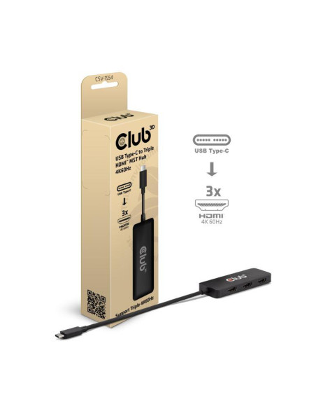 I/O HUB USB-C HDMI TRIPLE/CSV-1554 CLUB3D