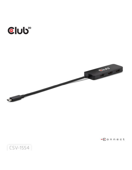I/O HUB USB-C HDMI TRIPLE/CSV-1554 CLUB3D