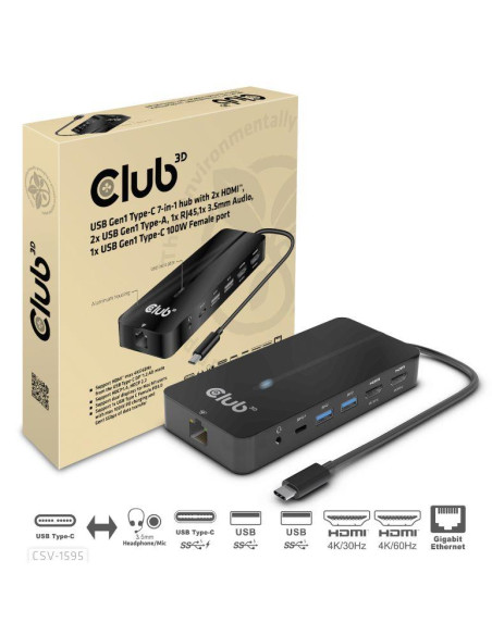 I/O HUB 7IN1 USB-C/100W CSV-1595 CLUB3D