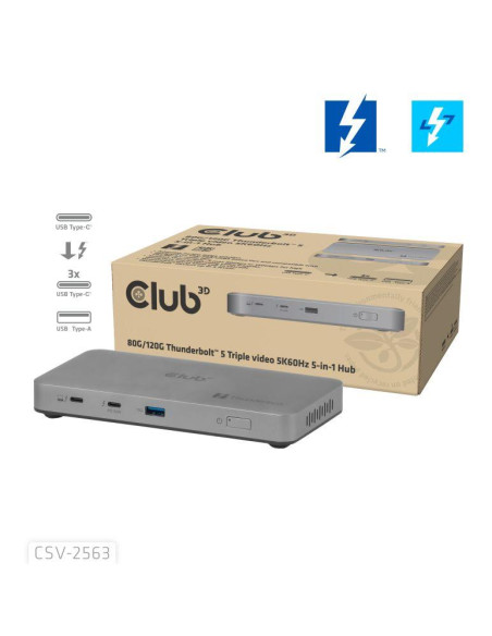 I/O HUB THUNDERBOLT 5IN1/180W CSV-2563 CLUB3D