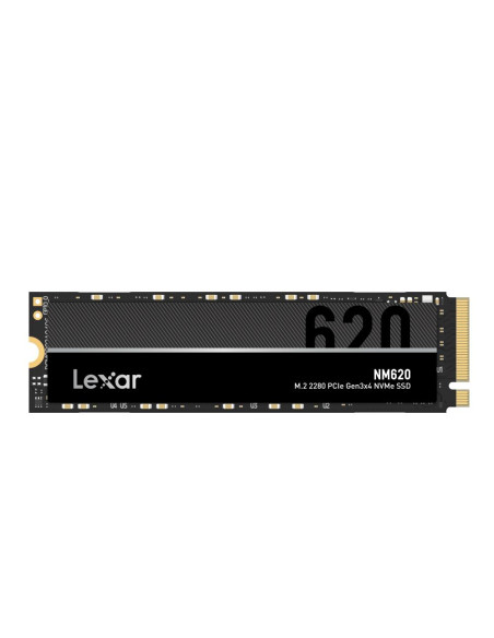 SSD, LEXAR, NM620, 512 GB, M.2, PCI Express 4.0, NVMe Yes, Write speed 2400 MB/s, Read speed 3300 MB/s, MTBF 1500000 h, 500xTBW