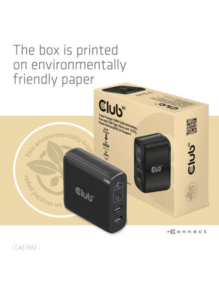 MOBILE TRAVEL CHARGER USB-C/100W CAC-1912EU CLUB3D