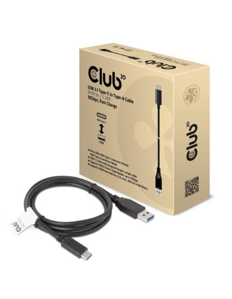 CABLE USB-C TO USB3.1 1M/M/M CAC-1523 CLUB3D