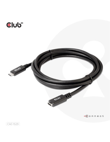 CABLE USB-C TO USB-C 2M/M/F CAC-1529 CLUB3D