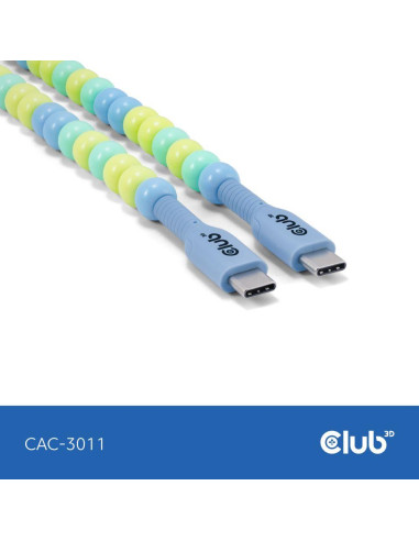 CABLE USB-C TO USB-C/BLUE CAC-3011 CLUB3D