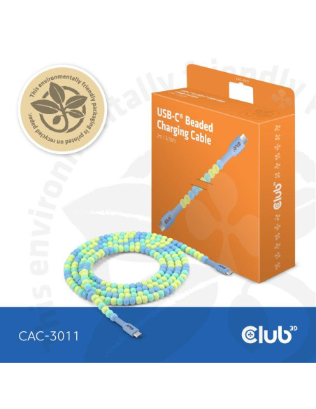 CABLE USB-C TO USB-C/BLUE CAC-3011 CLUB3D