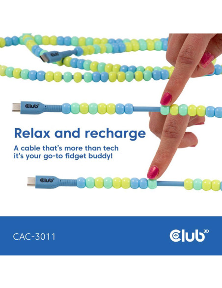 CABLE USB-C TO USB-C/BLUE CAC-3011 CLUB3D