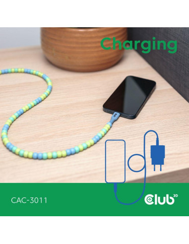 CABLE USB-C TO USB-C/BLUE CAC-3011 CLUB3D