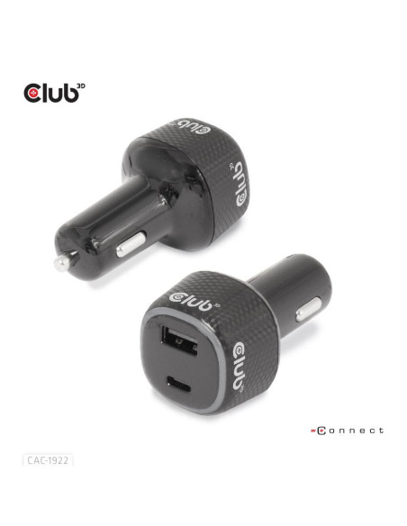 NB CHARGER CAR USB+USB-C/63W CAC-1922 CLUB3D