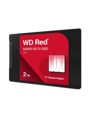 SSD, SANDISK, Red SA500, 2TB, Write speed 520 MBytes/sec, Read speed 560 MBytes/sec, 2,5", TBW 500 TB, MTBF 1750000 hours, WDS2