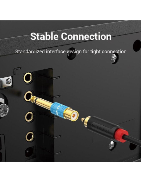 ADAPTER AUDIO 6.35MM TO RCA/VDD-C03 VENTION