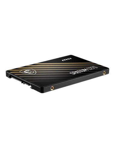 SSD, MSI, SPATIUM S270, 480GB, SATA, 3D NAND, Write speed 450 MBytes/sec, Read speed 500 MBytes/sec, 2,5", TBW 250 TB, MTBF 200