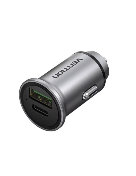 MOBILE CHARGER CAR USB/2P GRAY FFBH0 VENTION
