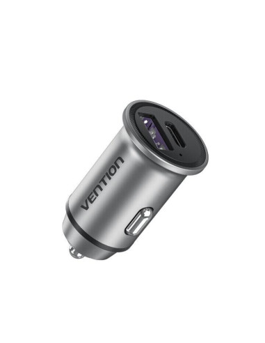 MOBILE CHARGER CAR USB/2P GRAY FFBH0 VENTION
