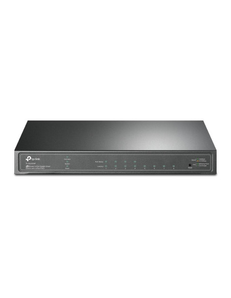 Switch, TP-LINK, Omada, TL-SG2008P, Type L2+, Desktop/pedestal, 8x10Base-T / 100Base-TX / 1000Base-T, PoE+ ports 4, 62 Watts, T