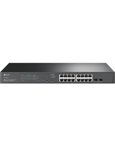 Switch, TP-LINK, JetStream, TL-SG2218P, Desktop/pedestal, 16x10Base-T / 100Base-TX / 1000Base-T, 2xSFP, PoE+ ports 16, 150 Watt Switch, TP-LINK, JetStream, TL-SG2218P, Desktop/pedestal, 16x10Base-T / 100Base-TX / 1000Base-T, 2xSFP, PoE+ ports 16, 150 Watt