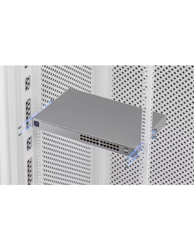 Switch, UBIQUITI, USW-Pro-24-PoE, Type L3, Desktop/pedestal, Rack, 24x10Base-T / 100Base-TX / 1000Base-T, 2xSFP+, PoE ports 24,