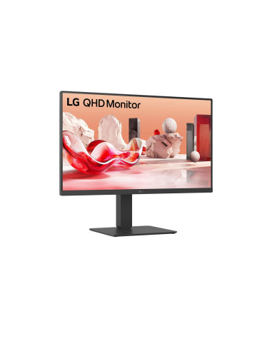 LCD Monitor, LG, 27 ", 2560 x 1440 pixels, Quad HD, Native aspect ratio 16:9, LCD, Flat, 27BA54QB-B