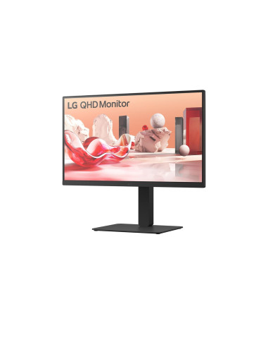 LCD Monitor, LG, 27BA75QB-B, 27", Panel IPS, 2560x1440, 16:9, 100Hz, Matte, Speakers, Swivel, Pivot, Height adjustable, Tilt, C