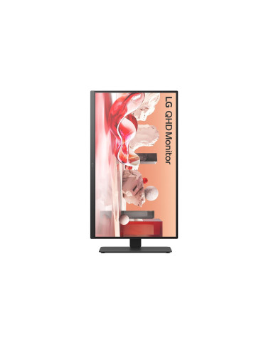 LCD Monitor, LG, 27BA75QB-B, 27", Panel IPS, 2560x1440, 16:9, 100Hz, Matte, Speakers, Swivel, Pivot, Height adjustable, Tilt, C