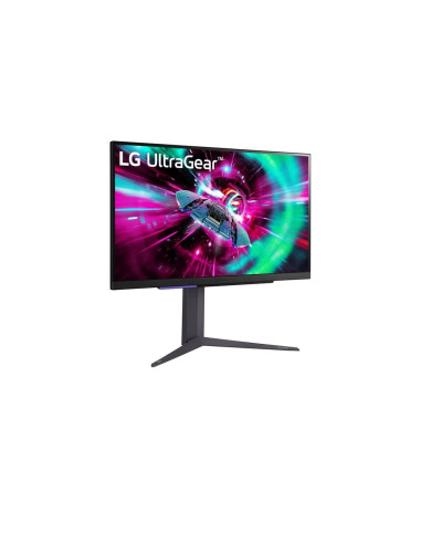 LCD Monitor, LG, 27GR93U-B, 27", Gaming/4K, Panel IPS, 3840x2160, 16:9, 144Hz, Matte, 1 ms, Pivot, Height adjustable, Tilt, 27G