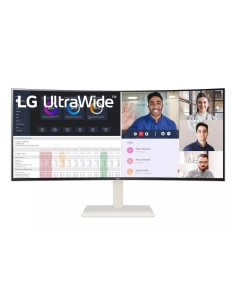 LCD Monitor, LG, 38WR85QC-W, 37.5", Business/Curved/21 : 9, Panel IPS, 3840x1600, 21:9, 144 Hz, 1 ms, Colour White, 38WR85QC-W