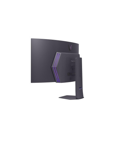 Monitor, LG, 45GX90SA-B, 45", Gaming/Curved/21 : 9, Swivel, Height adjustable, Tilt, Panel OLED, 3440x1440, 21:9, 240Hz, 0.03 m