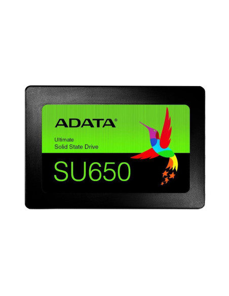 SSD, ADATA, SU650, 512GB, SATA 3.0, Write speed 450 MBytes/sec, Read speed 520 MBytes/sec, 2,5", TBW 140 TB, MTBF 2000000 hours SSD, ADATA, SU650, 512GB, SATA 3.0, Write speed 450 MBytes/sec, Read speed 520 MBytes/sec, 2,5", TBW 140 TB, MTBF 2000000 hours