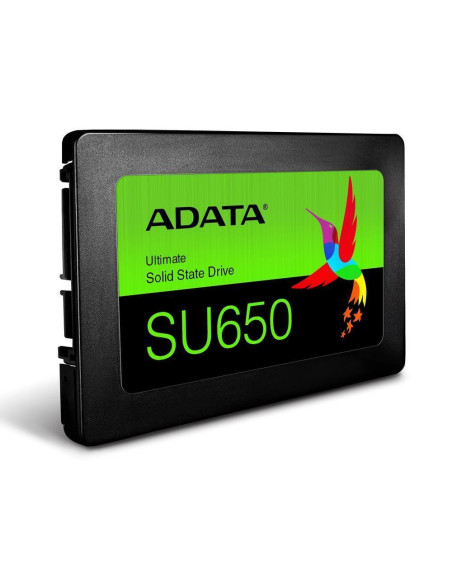 SSD, ADATA, SU650, 512GB, SATA 3.0, Write speed 450 MBytes/sec, Read speed 520 MBytes/sec, 2,5", TBW 140 TB, MTBF 2000000 hours SSD, ADATA, SU650, 512GB, SATA 3.0, Write speed 450 MBytes/sec, Read speed 520 MBytes/sec, 2,5", TBW 140 TB, MTBF 2000000 hours
