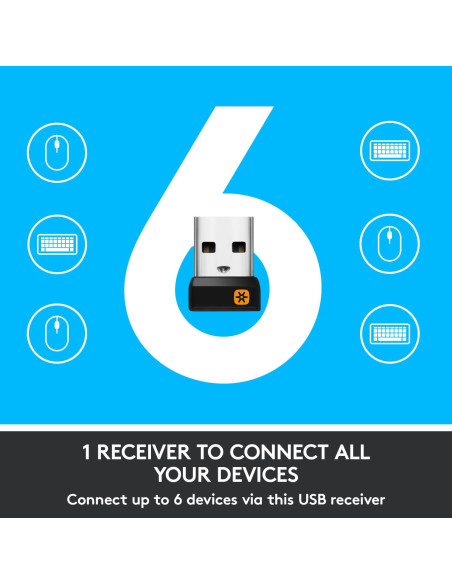 MOUSE USB LASER WRL M705/BLACK 910-001949 LOGITECH