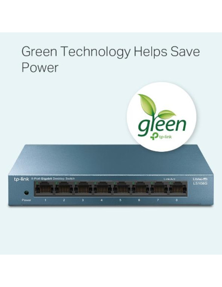 Switch, TP-LINK, TP-LINK LS108G, LS108G, 8x10Base-T / 100Base-TX / 1000Base-T, LS108G