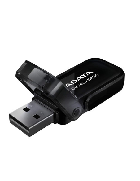 MEMORY DRIVE FLASH USB2 64GB/BLACK AUV240-64G-RBK ADATA
