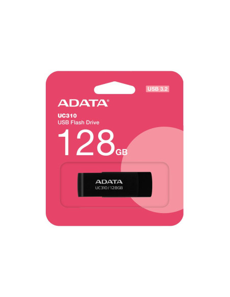 MEMORY DRIVE FLASH USB3.2 128G/BLACK UC310-128G-RBK ADATA