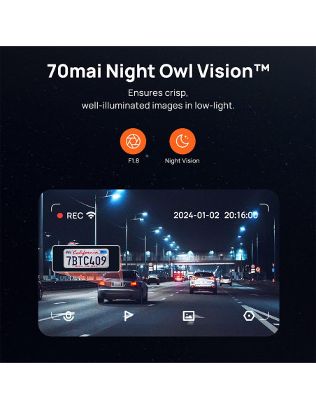 DASHCAM 170 DEGREE/M500 64GB 70MAI DASHCAM 170 DEGREE/M500 64GB 70MAI