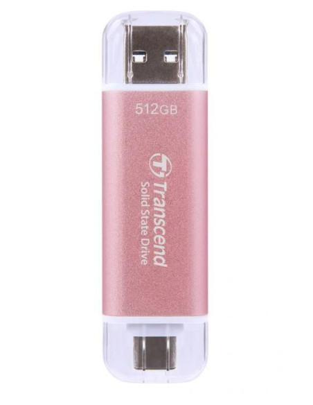 External SSD, TRANSCEND, ESD310, 512GB, USB-C, USB, 3D NAND, Write speed 900 MBytes/sec, Read speed 1050 MBytes/sec, TS512GESD3 External SSD, TRANSCEND, ESD310, 512GB, USB-C, USB, 3D NAND, Write speed 900 MBytes/sec, Read speed 1050 MBytes/sec, TS512GESD3