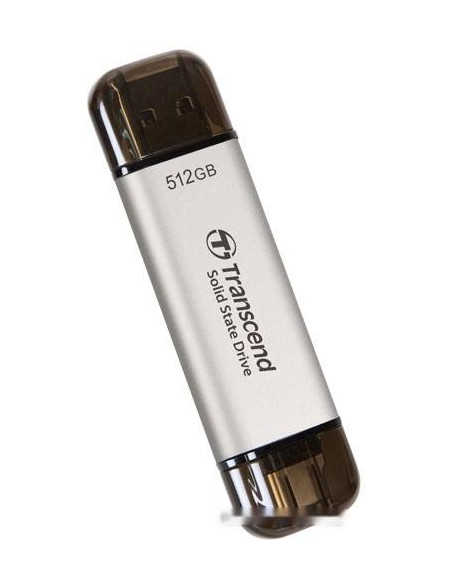 External SSD, TRANSCEND, ESD310, 512GB, USB-C, USB, 3D NAND, Write speed 900 MBytes/sec, Read speed 1050 MBytes/sec, TS512GESD3 External SSD, TRANSCEND, ESD310, 512GB, USB-C, USB, 3D NAND, Write speed 900 MBytes/sec, Read speed 1050 MBytes/sec, TS512GESD3