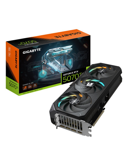 Graphics Card, GIGABYTE, NVIDIA GeForce RTX 5070 Ti, 16 GB, GDDR7, 256 bit, PCIE 5.0 16x, 1xHDMI, 3xDisplayPort, N507TGAMINGOC-