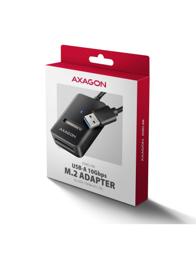 SSD ACC ADAPTER USB3.2/M.2/10GBPS 0.1M ADM2-AM AXAGON