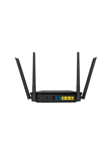 Wireless Router, ASUS, Wireless Router, 1800 Mbps, Wi-Fi 6, USB, 1 WAN, 3x10/100/1000M, Number of antennas 4, RT-AX53U