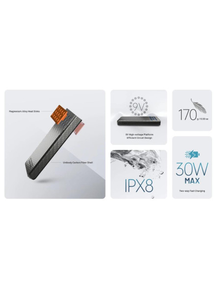 POWER BANK 10000MAH/CARBO 10000 G2 ORANGE NITECORE