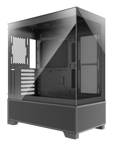Case, XILENCE, XG172, MidiTower, Case product features Fan control panel/Transparent panel, Not included, Colour Black, XG172